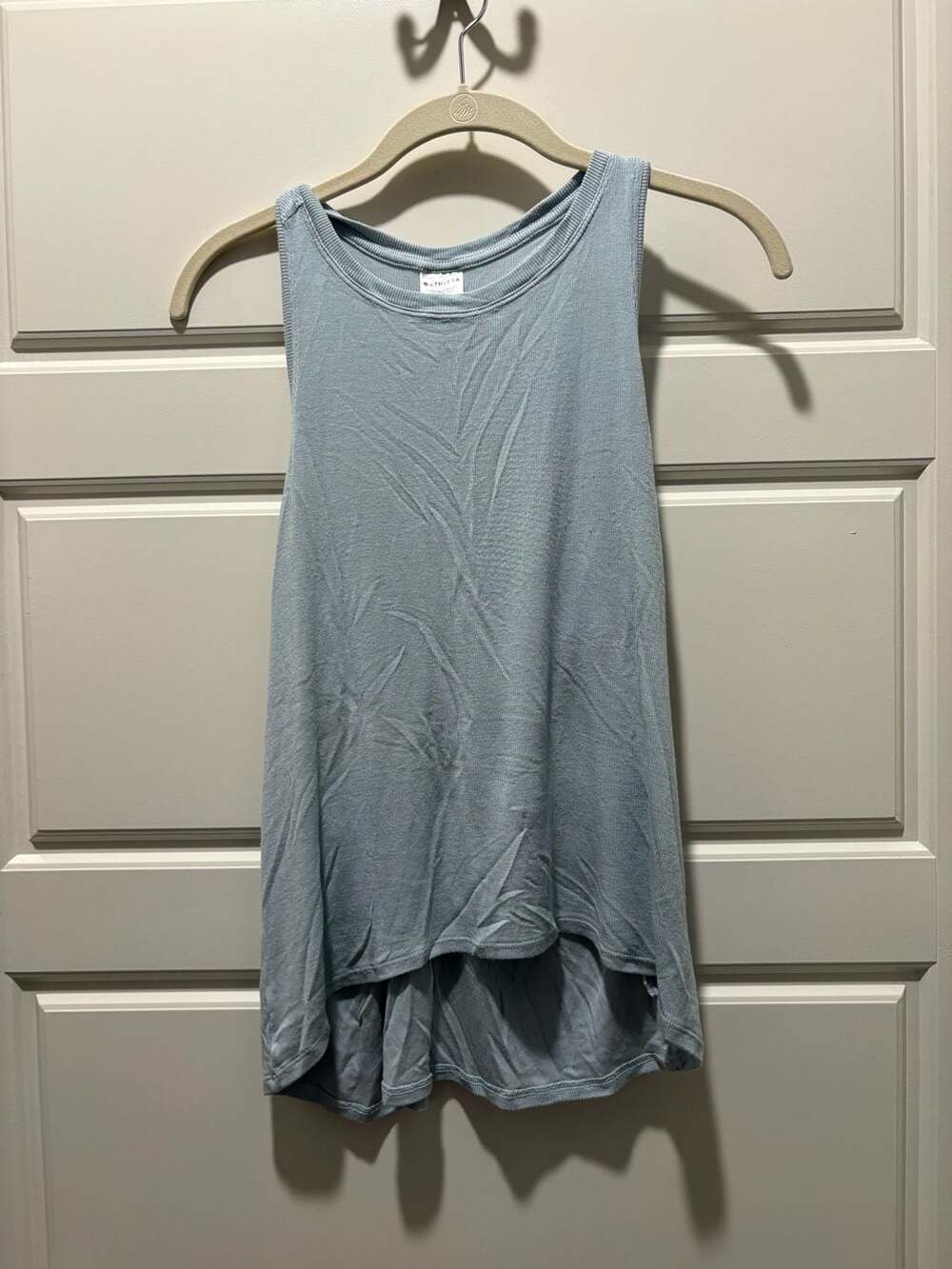 Athleta Ribbed Racerback High-Low Hem Tank Top